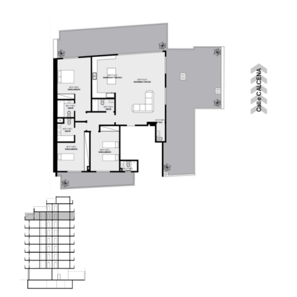 Plano Piso 7 Depto A