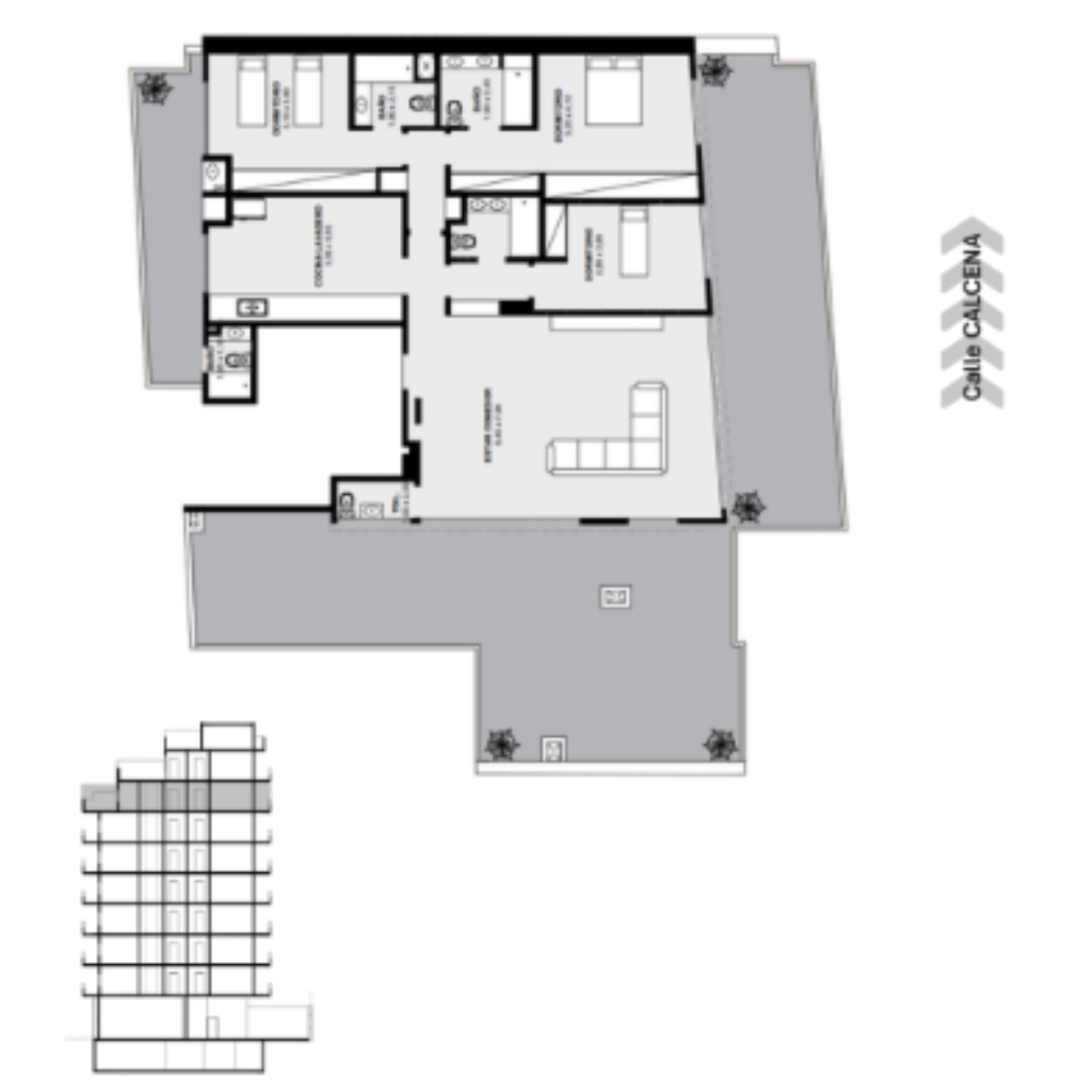 Plano Piso 7 Depto A